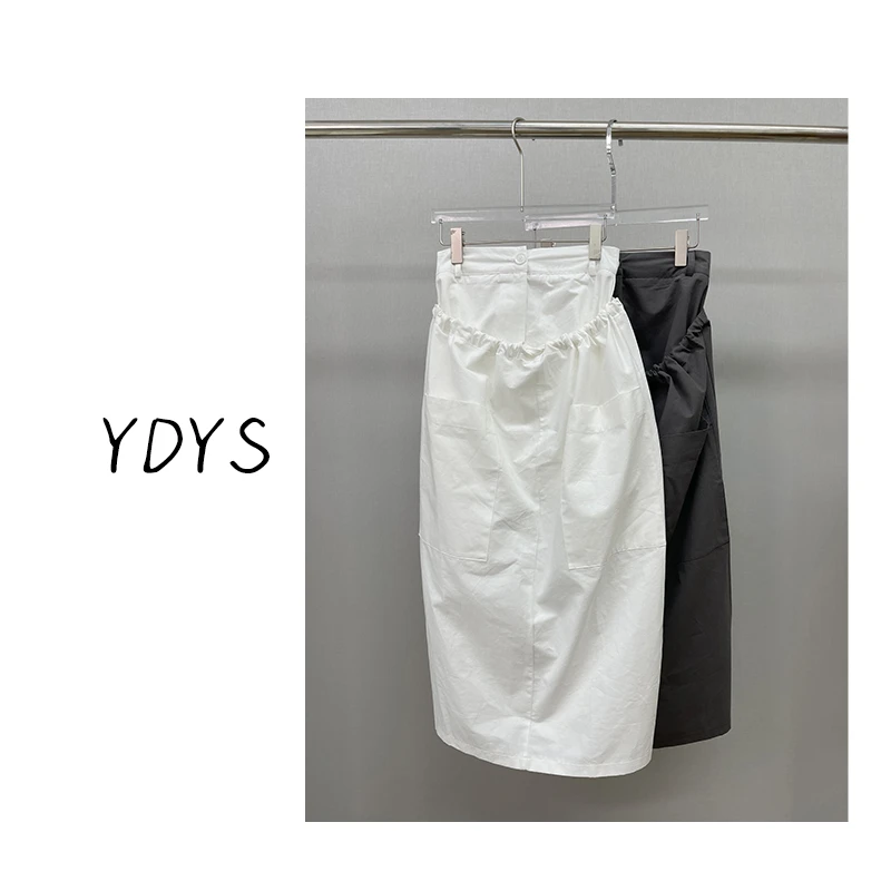 【YDYS】25Y00001 2025新款时尚气质小众立体不规则半裙