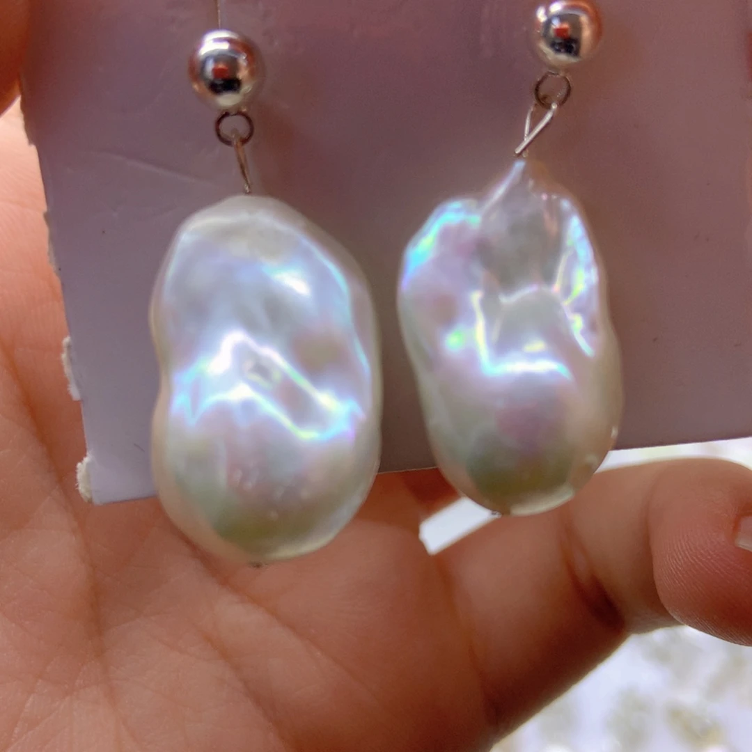 未镶嵌淡水珍珠耳饰