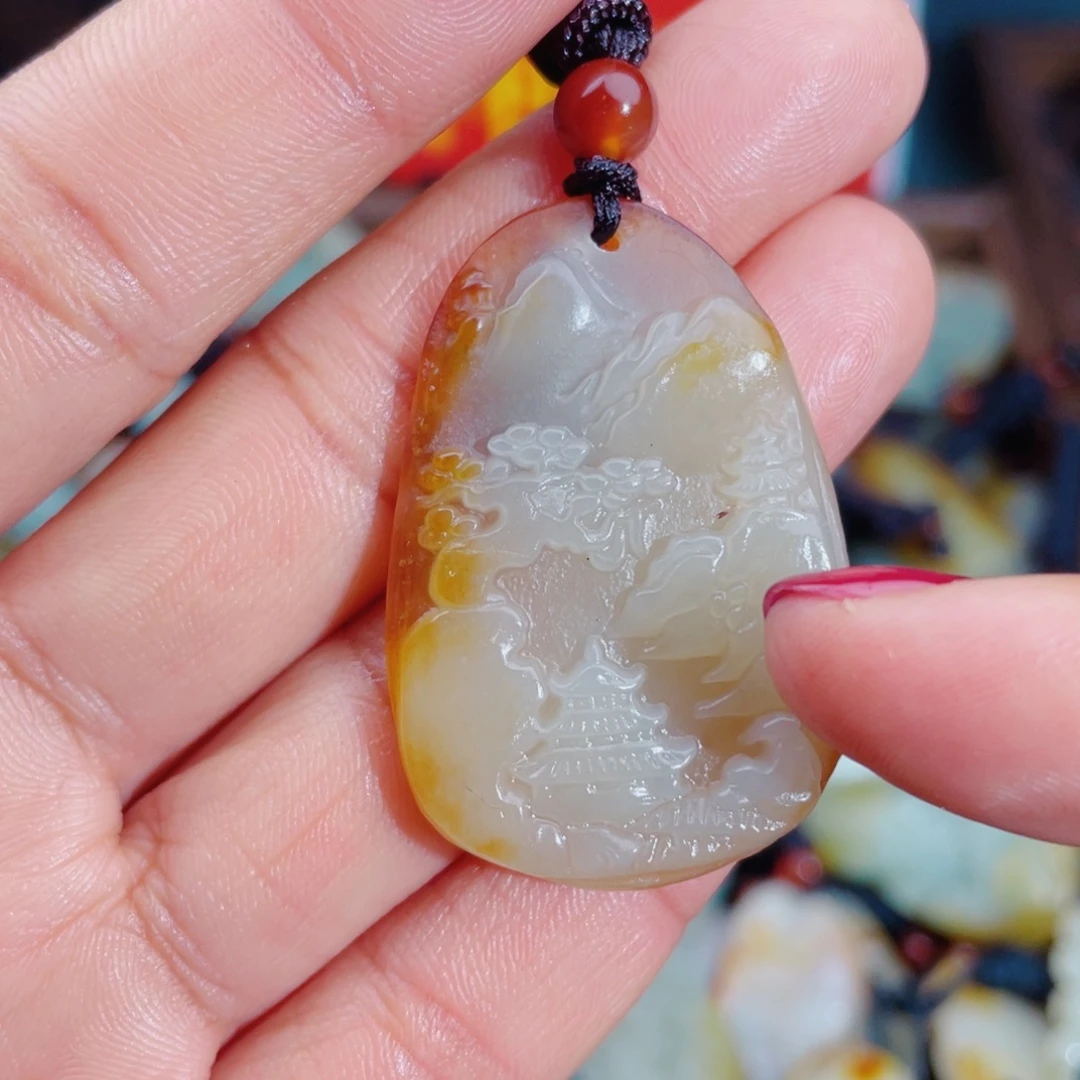 和田玉未镶嵌颈饰