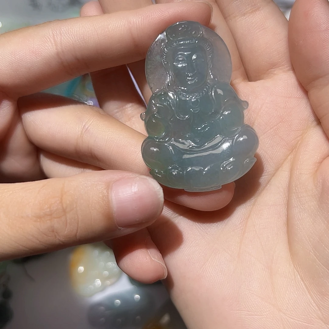 翡翠未镶嵌颈饰天然A货翡翠