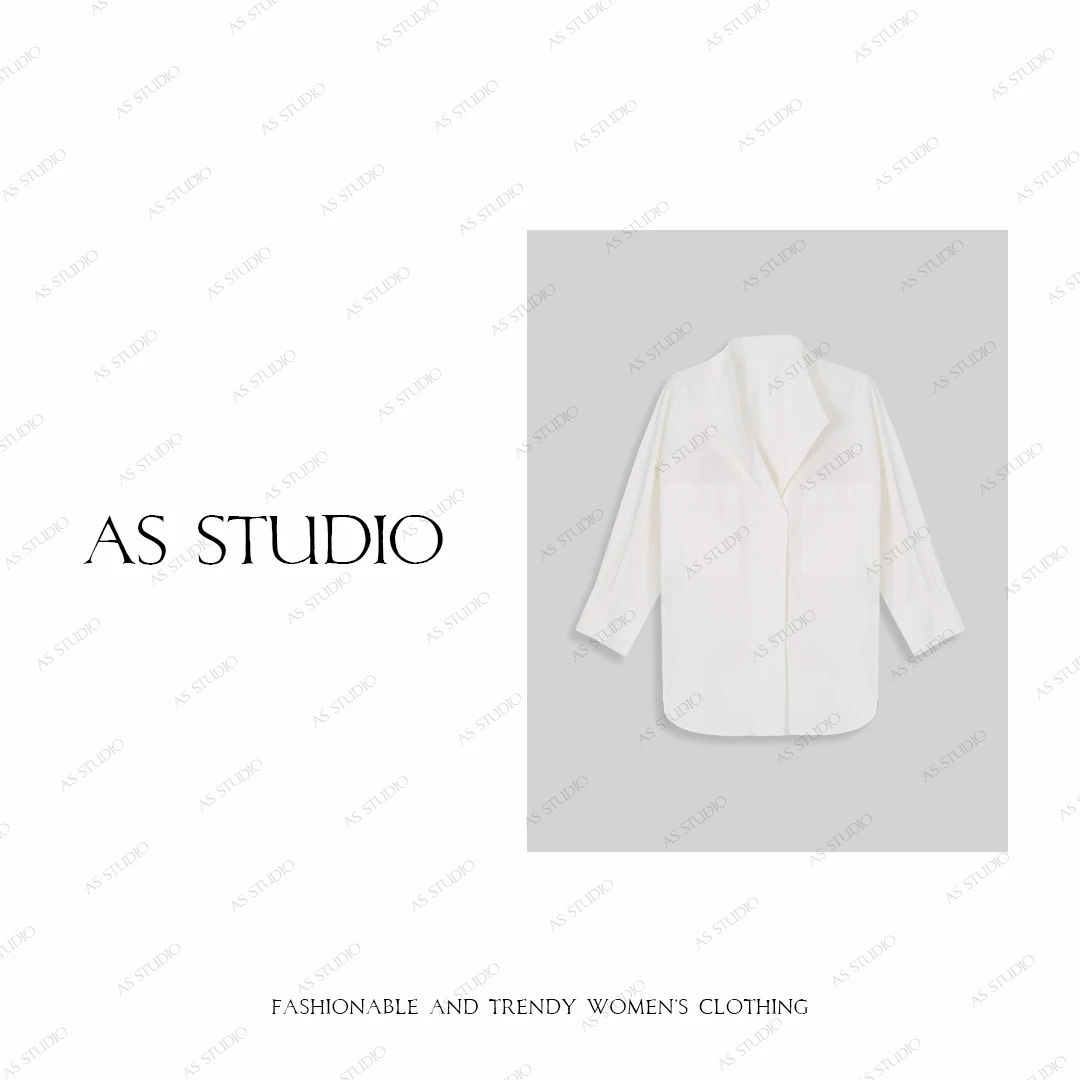 【AS偏爱】25新老钱风慵懒高级感廓形衬衫AS25XCS00270