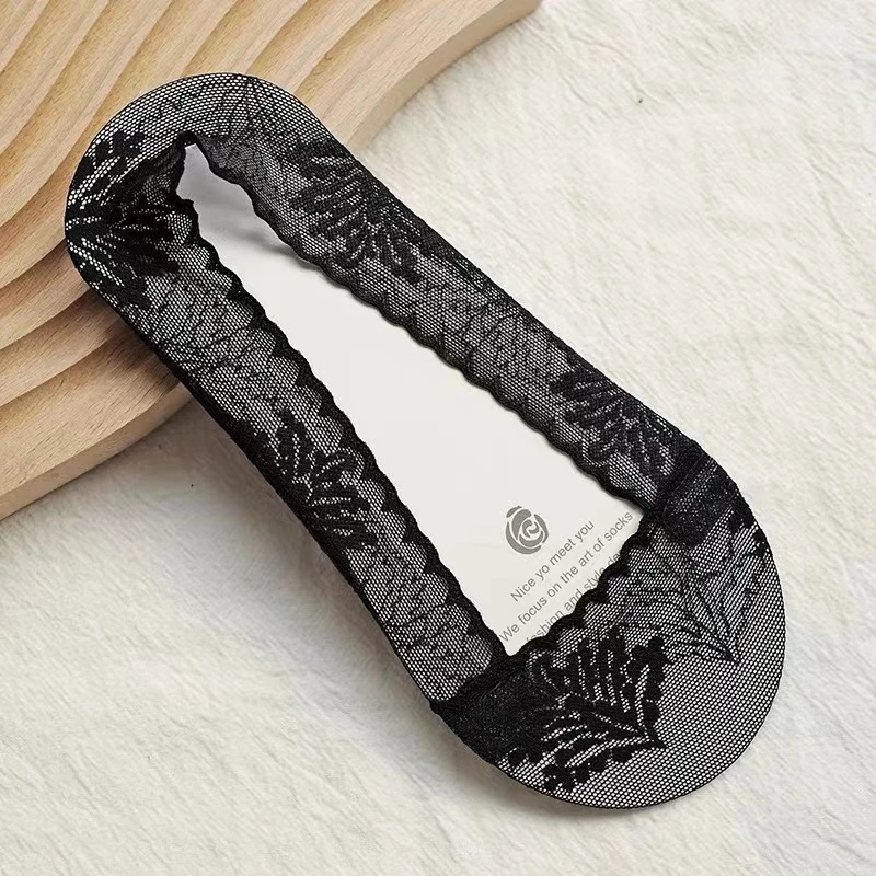 【10双装】夏季蕾丝隐形船袜防滑不掉跟