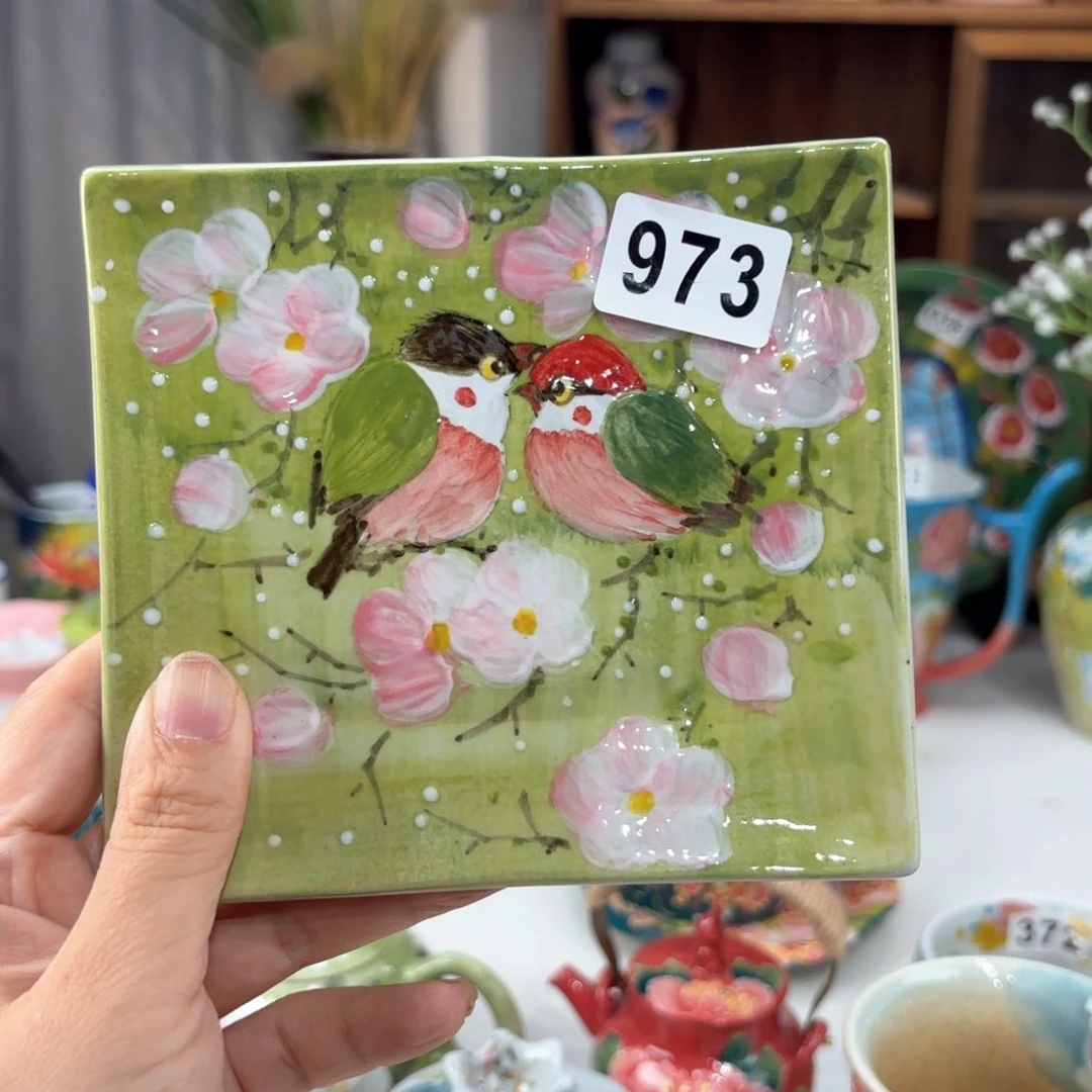 景德镇手绘高温釉下彩陶瓷茶具