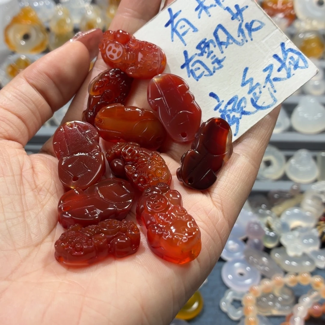 玛瑙/玉髓未镶嵌吊坠(不含链)