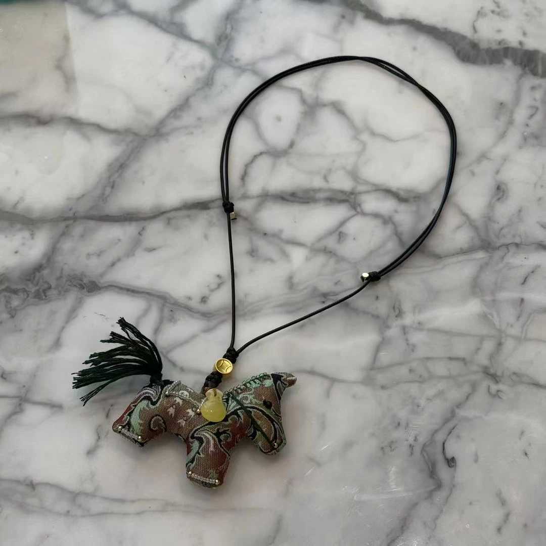 非金属皮质项链 MYL  2025夏季新品马上有钱项链时尚可调节项链