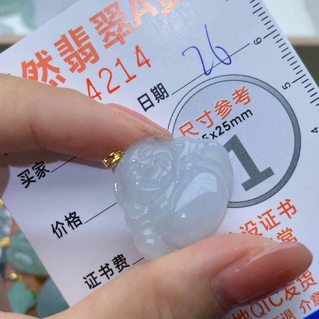翡翠颈饰未镶嵌佛公26