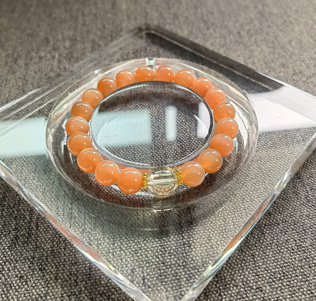 天然 卡8 金太阳 黄水晶 原创手串