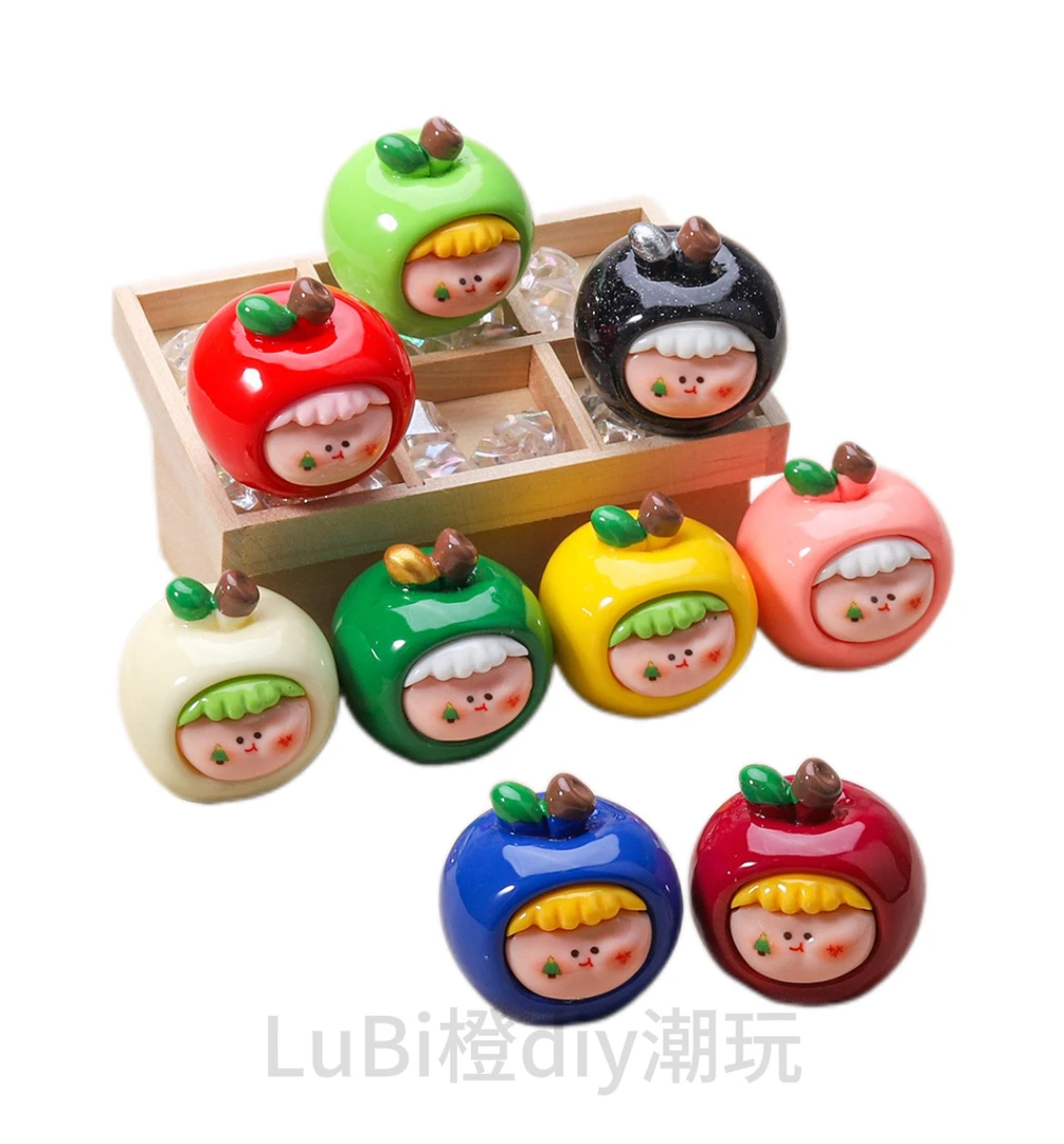 圣诞苹果实色莉莉丝潮玩树脂摆件