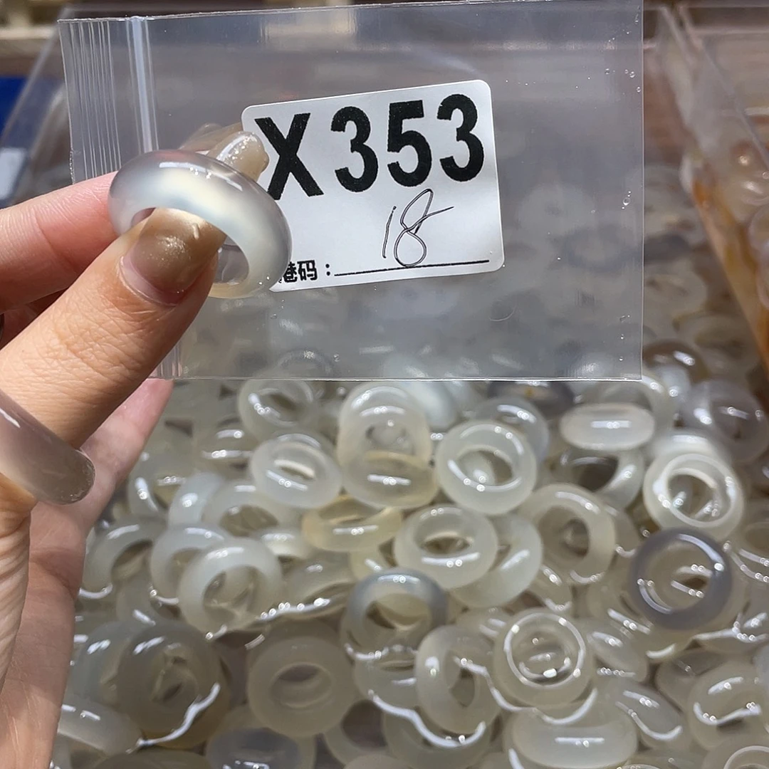 玛瑙/玉髓未镶嵌戒指353