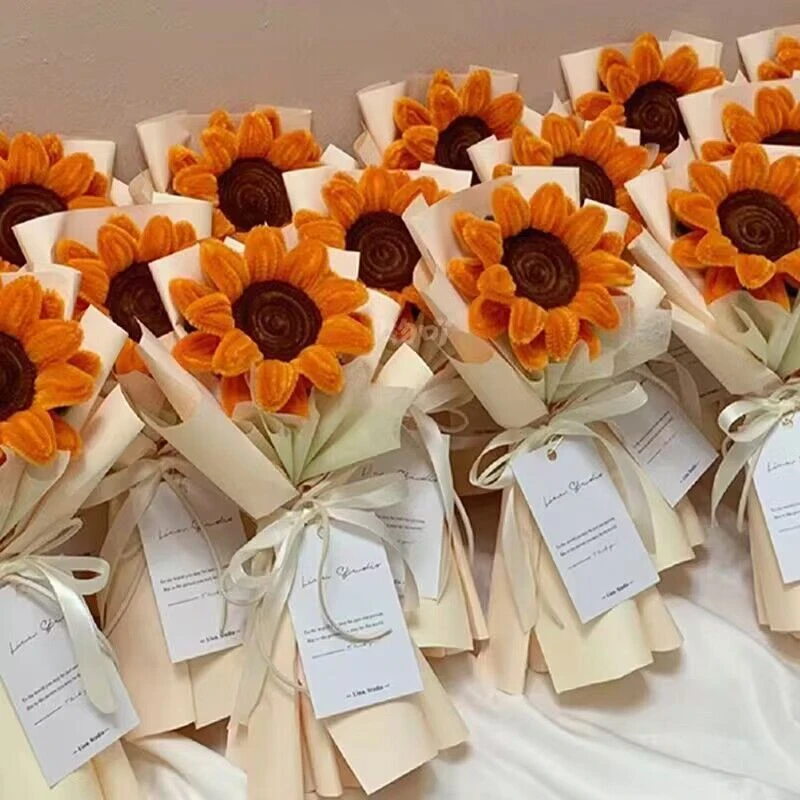成品创意扭扭棒向日葵小花束七夕送女友生日礼物拍照道具母亲520