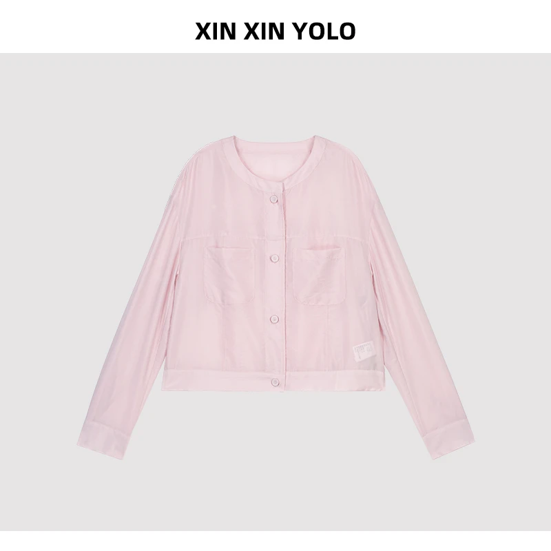 轻薄透气空调衫柔软亲肤短衬衫2025夏季新款防晒衫女上衣5192