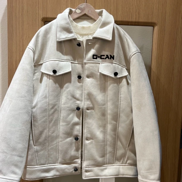 20721高端童装潮牌青少年翻领绒外套W3