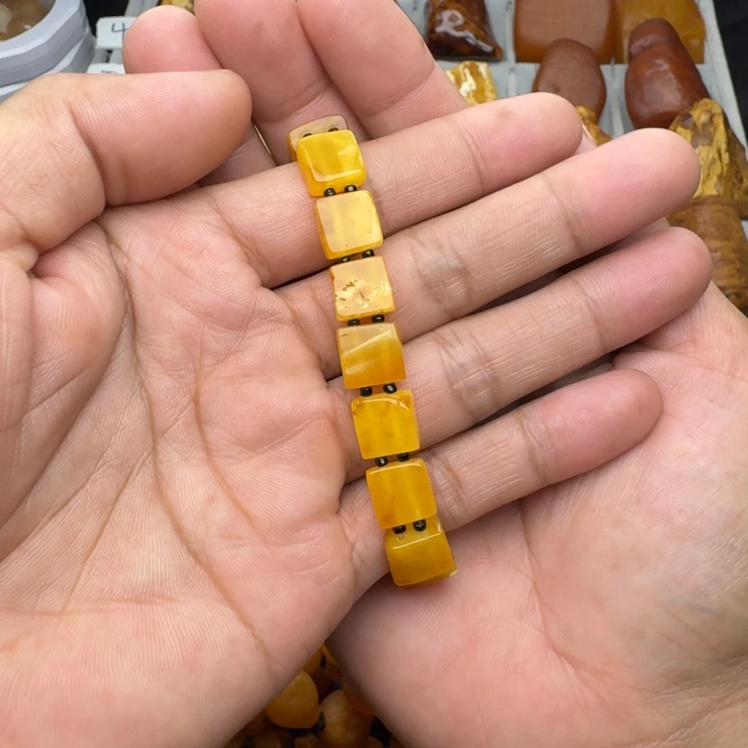 蜜蜡未镶嵌项链天然蜜蜡手串