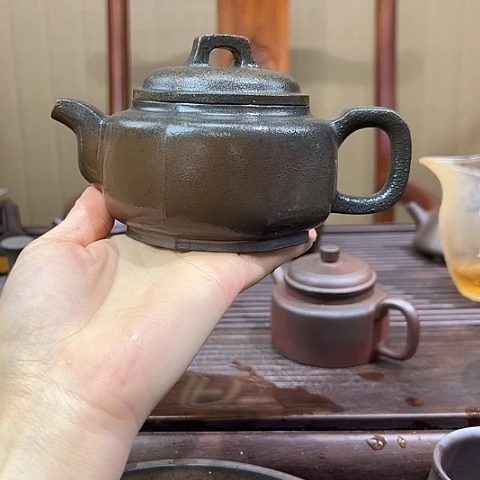 戬谷龙窑坭兴陶柴烧茶壶39