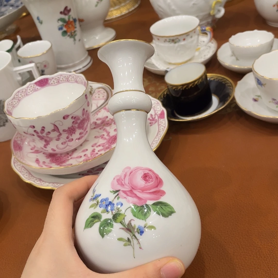 瓷片中古二等红玫瑰