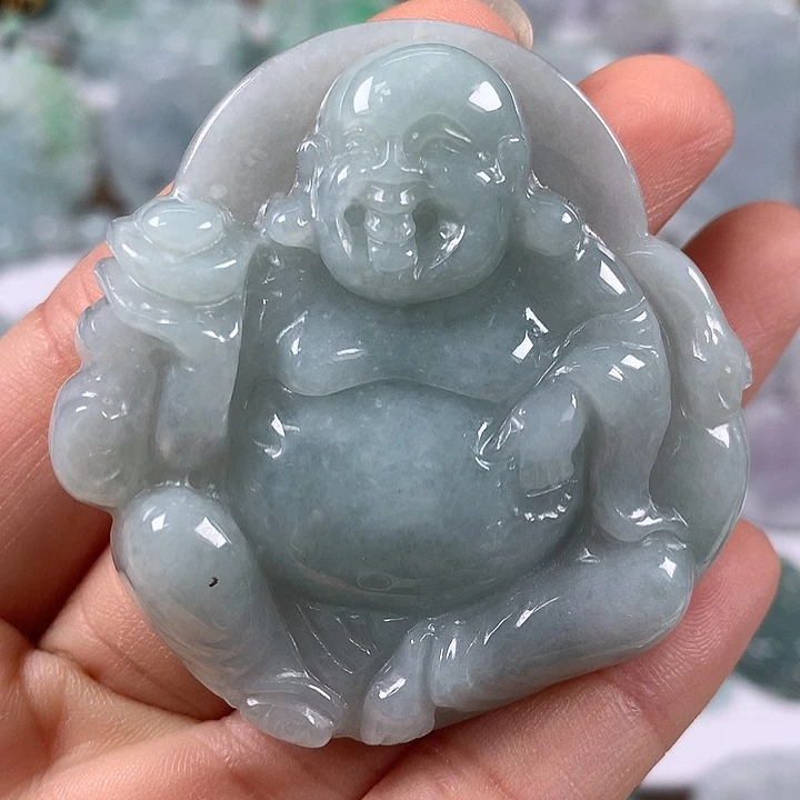 颈饰未镶嵌翡翠逍遥佛福利福利卡厚10+