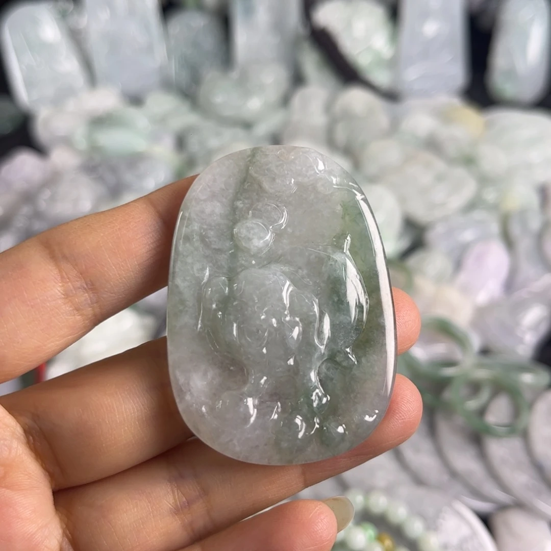 翡翠未镶嵌吊坠(不含链)