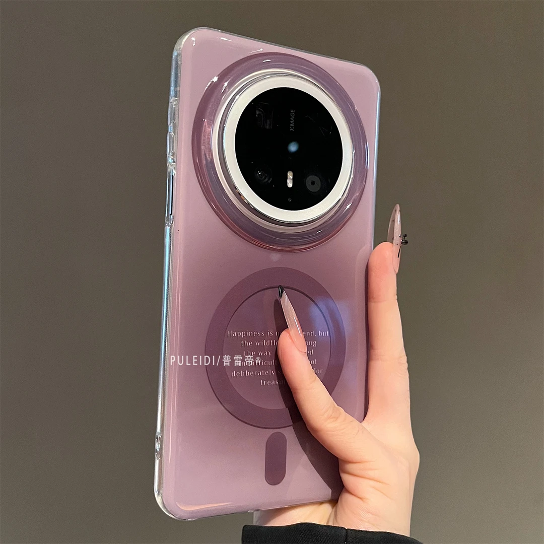 ins风磁吸黑加仑英文适用华为mate70pro+手机壳个性创意mate60pro