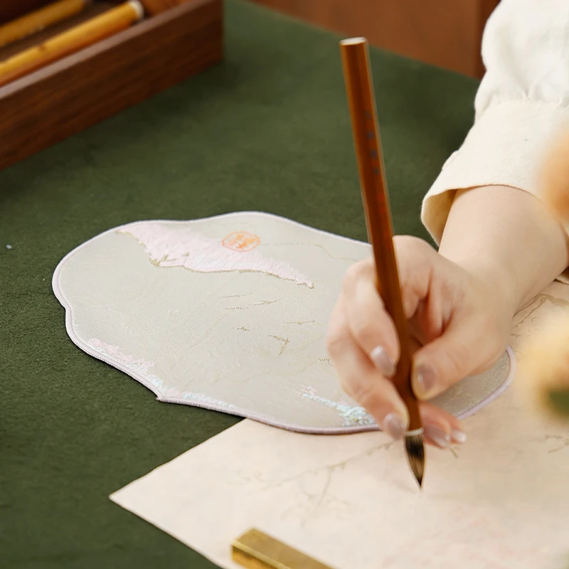 织锦福禄如意腕垫 书法臂枕腕枕桌垫臂垫手防滑美观实用款小摆件