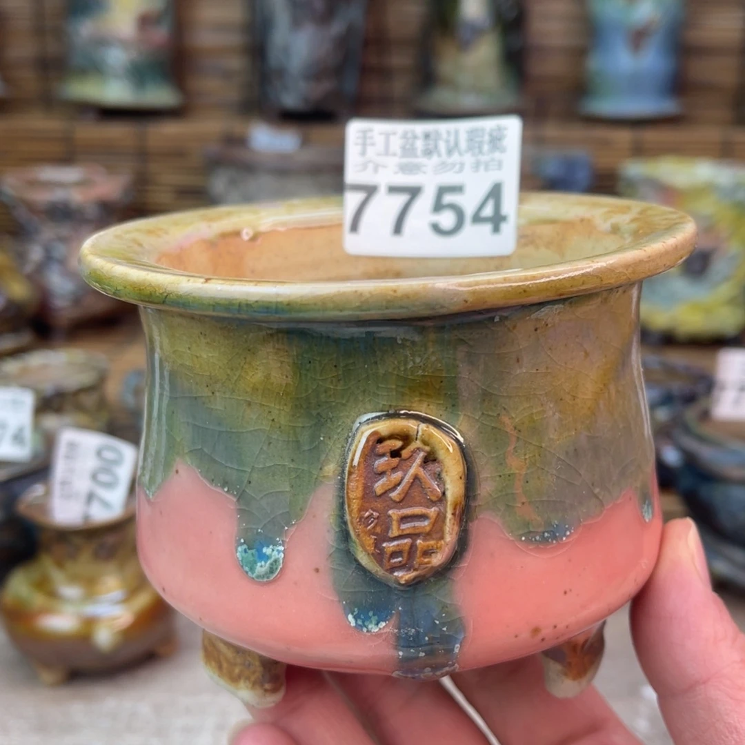 手工花盆默认瑕疵完美者勿拍