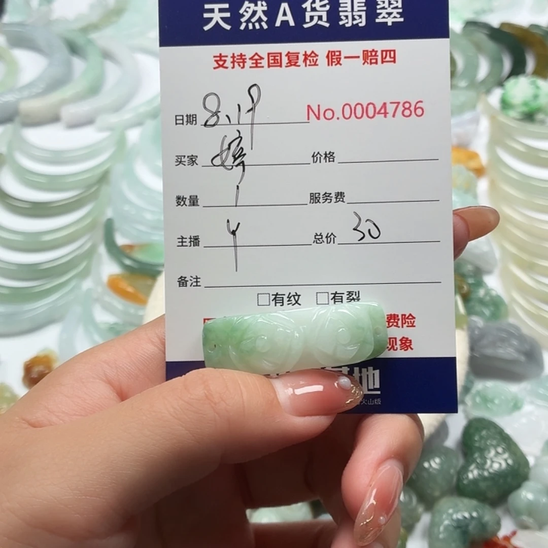 婷***.翡翠未镶嵌颈饰111111