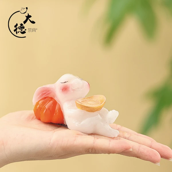 X698-元宝兔树脂茶宠SPTC