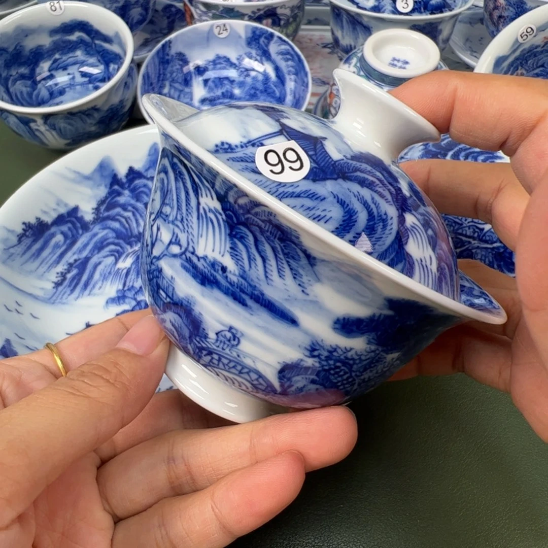 景德镇纯手工纯手绘茶具木木99