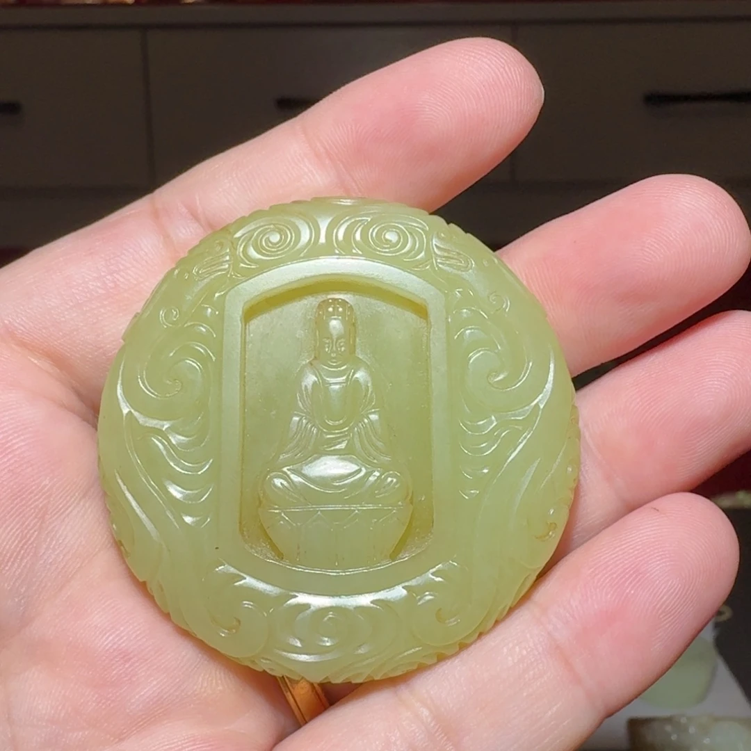 和田玉未镶嵌挂件