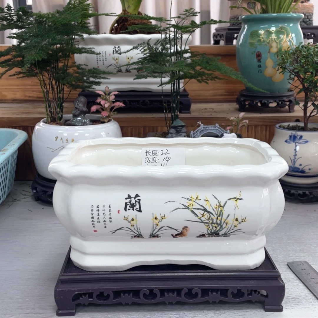 陶瓷花盆紫砂陶瓷花盆艺术盆景花盆