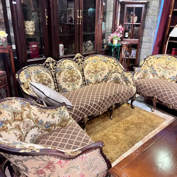 实木软包躺椅适合阳台休闲使用美式轻奢新中式法式客厅