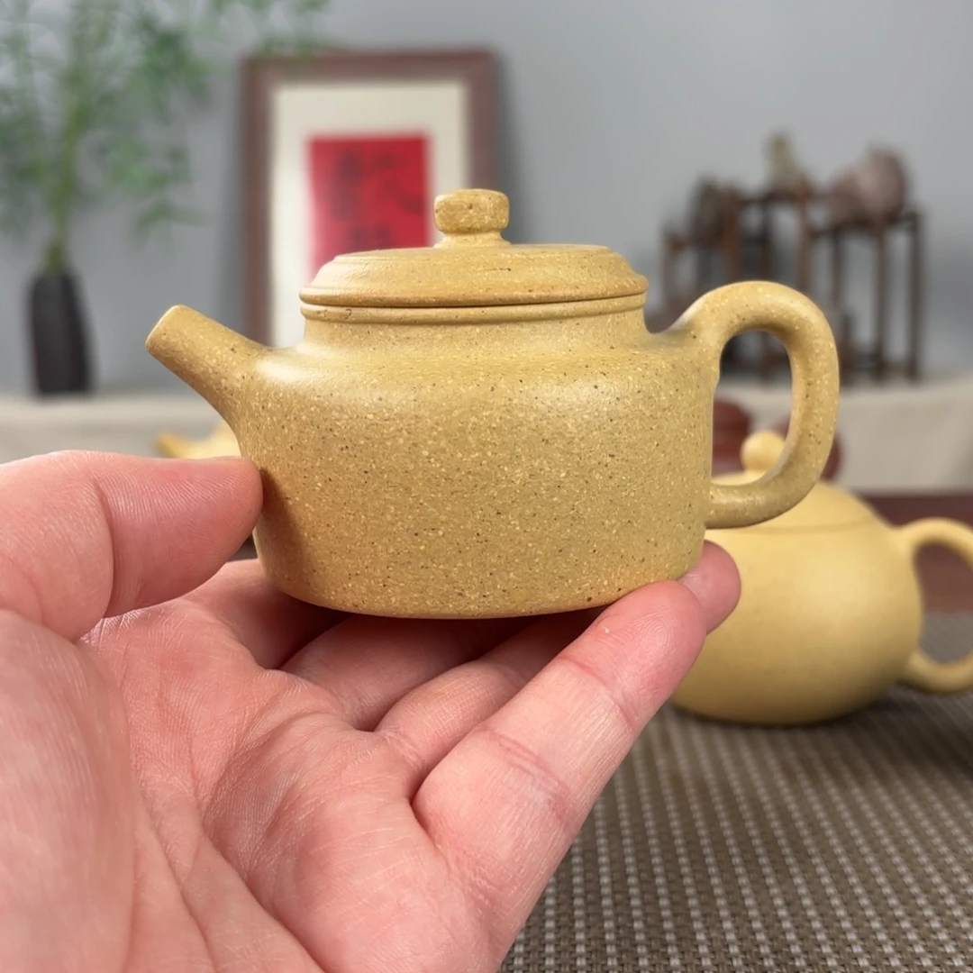 紫砂茶壶微瑕黄龙山原矿紫砂壶