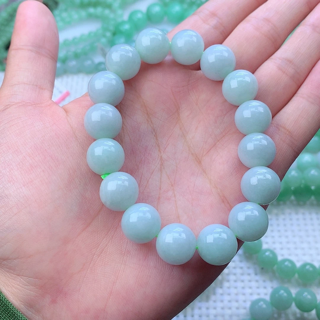 翡翠未镶嵌毛衣链卡13