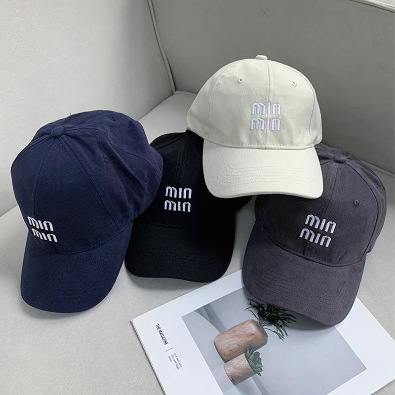 【南油子宸】韩版复古棒球帽设计感小众硬顶字母帽子女 800558