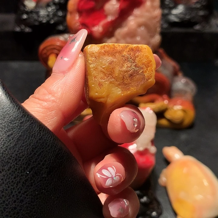 昌化石松**年大师作品漂亮的