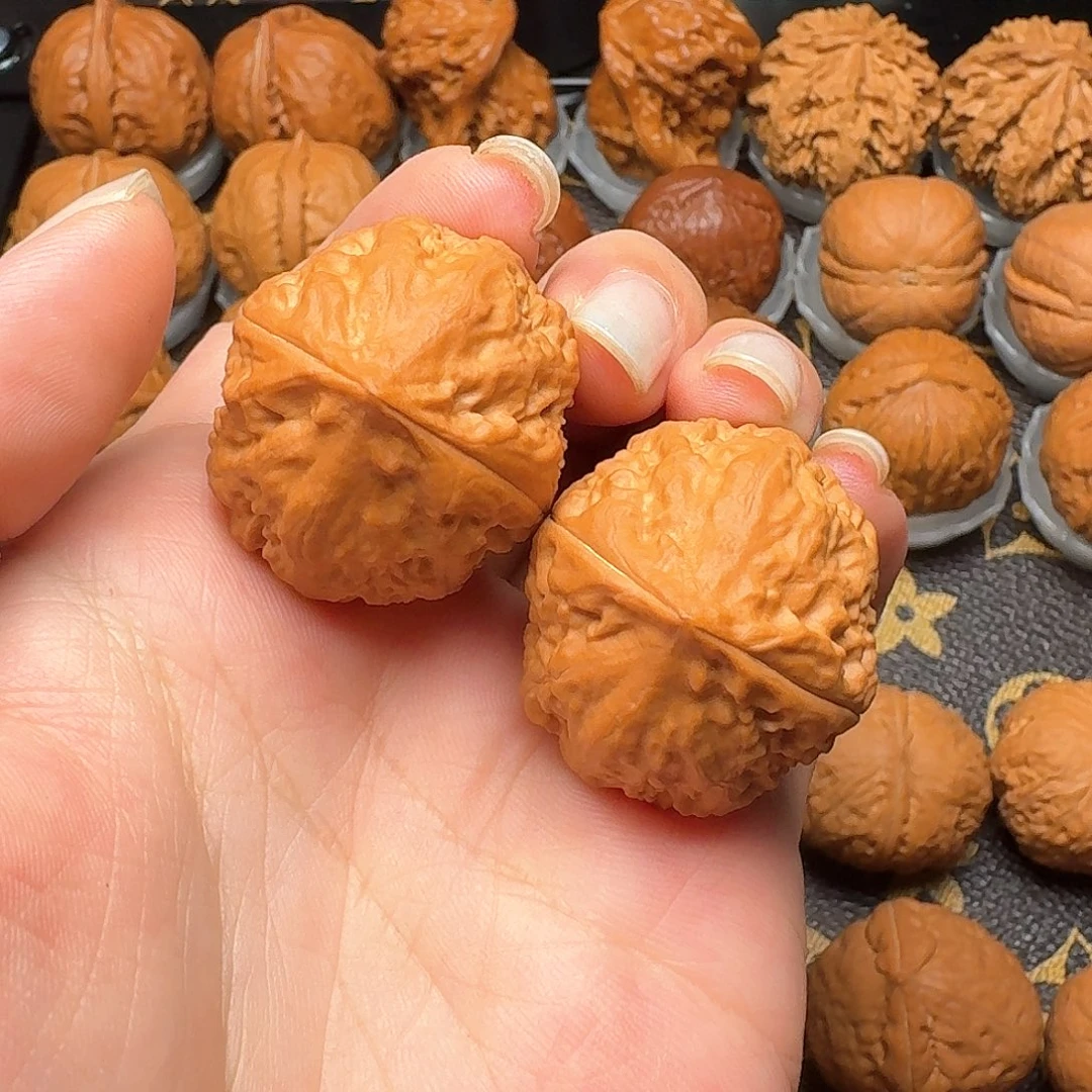 啊***金文玩核桃把件手捻