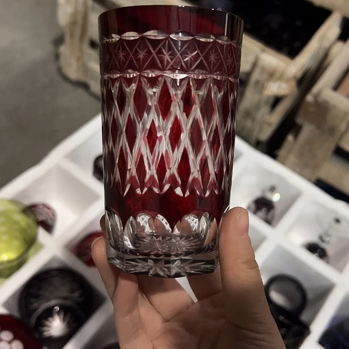 水晶玻璃平底款微瑕一个