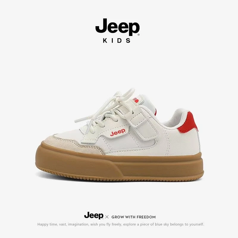 Jeep童鞋儿童潮牌板鞋2025夏季新款防滑运动鞋时尚潮牌男童休闲鞋