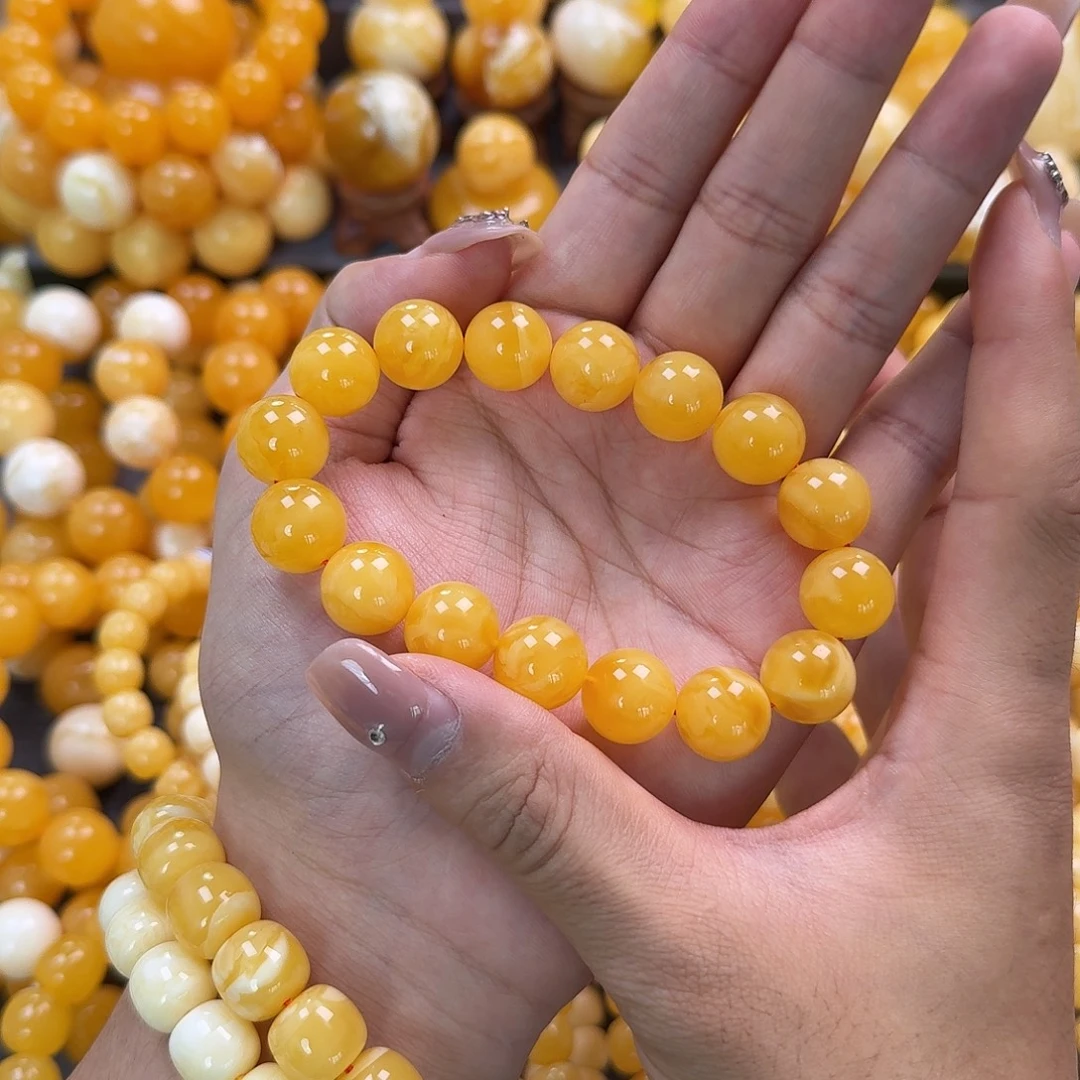 蜜蜡未镶嵌珠宝奇石同料14mm