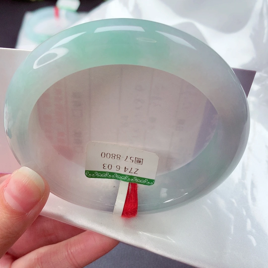 翡翠未镶嵌手镯缅甸天然a货翡翠手镯