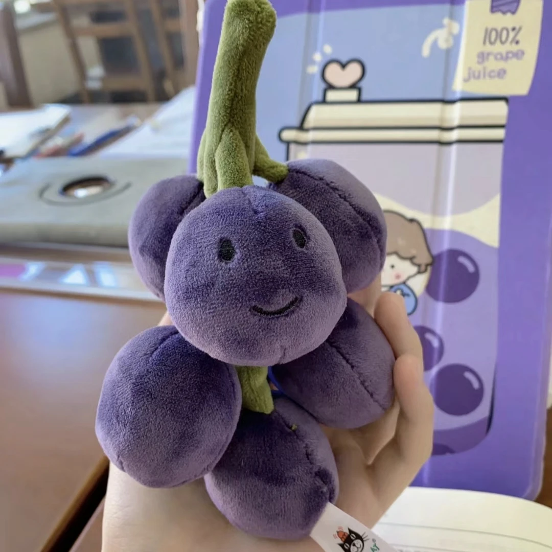 英国Jellycat美味葡萄水果系列柔软安抚玩偶公仔可爱毛绒玩具礼物