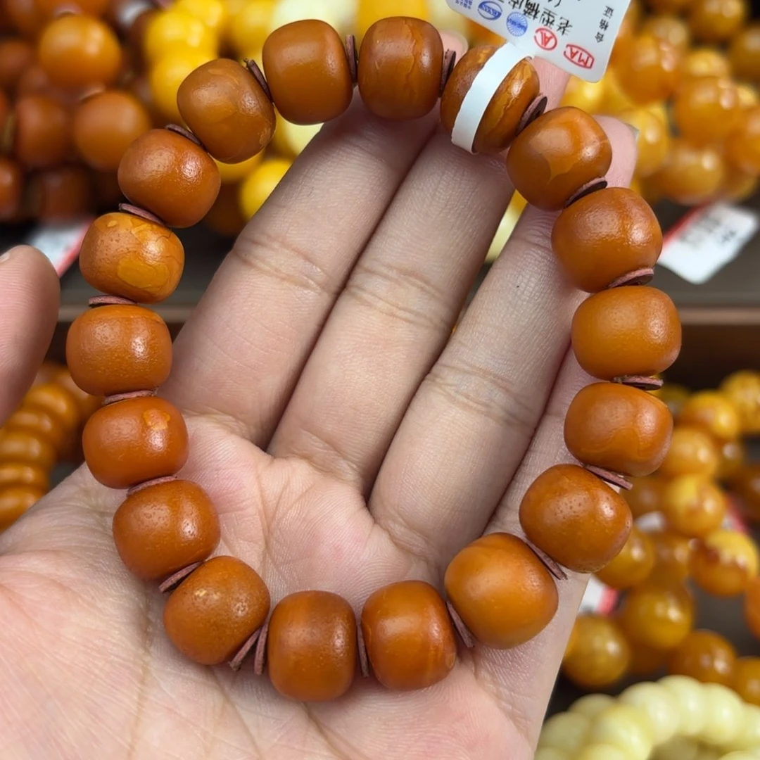 未镶嵌琥珀手链蜜蜡
