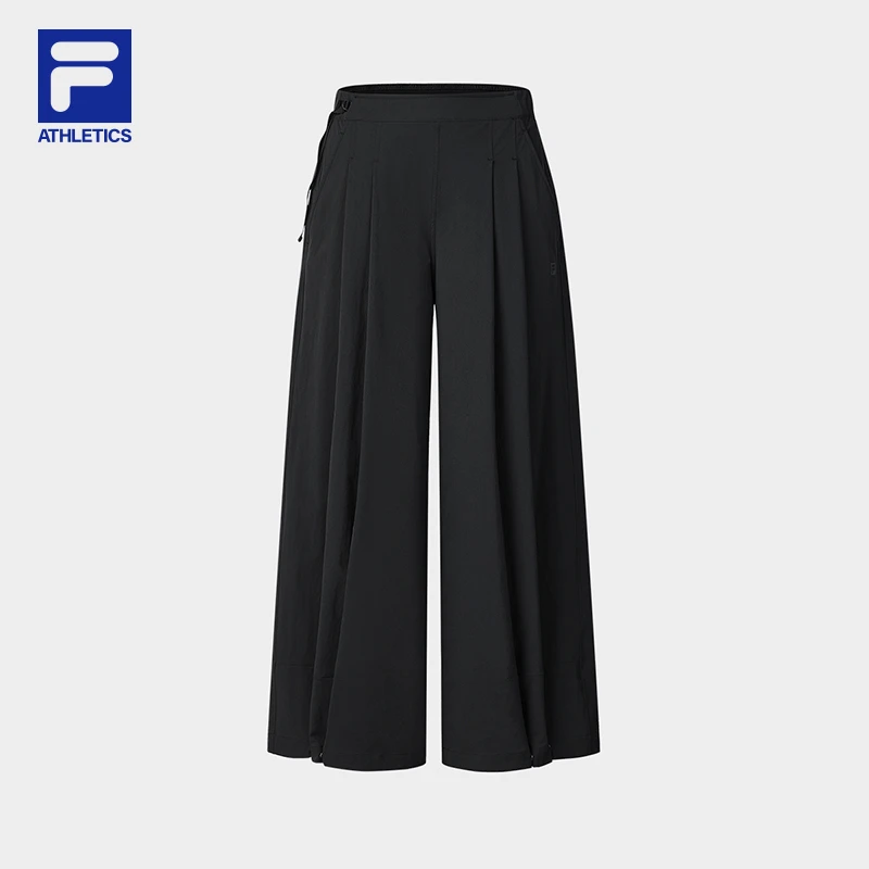 FILA斐乐女长裤【潮流休闲】运动简约垂感宽松百搭显瘦A11W527811F
