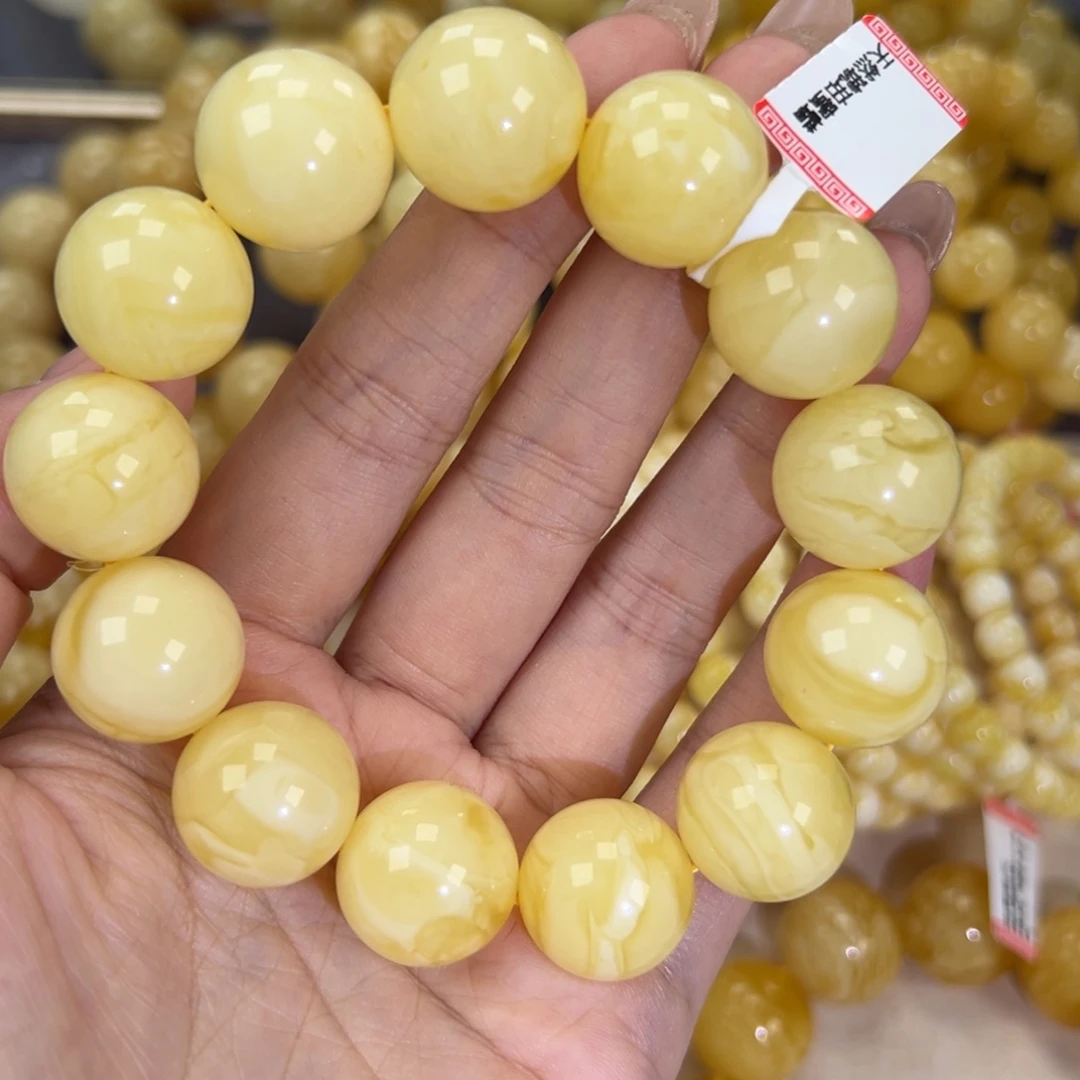 手链琥珀未镶嵌40.4妖花
