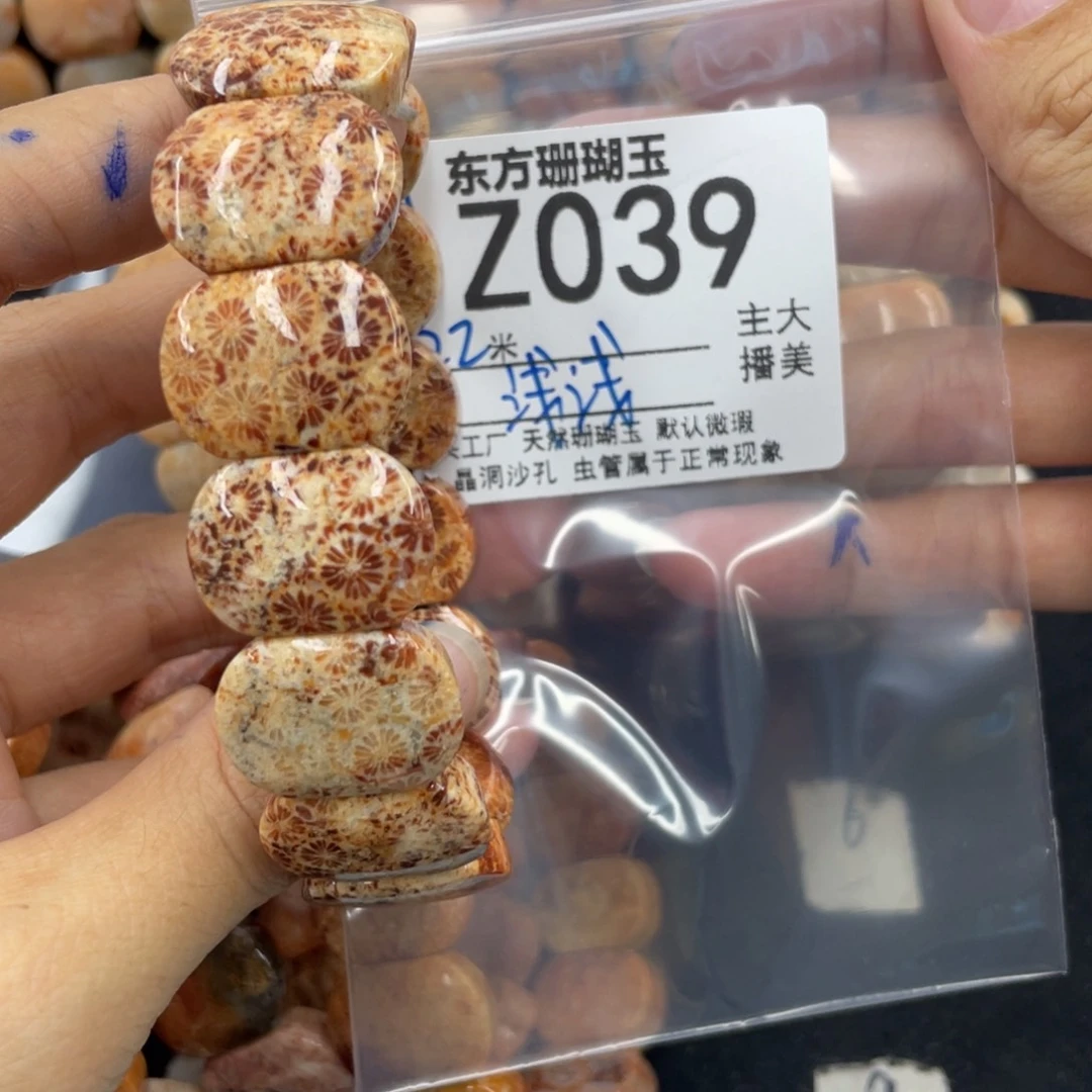 硅化珊瑚（珊瑚玉）合金颈饰浅****。