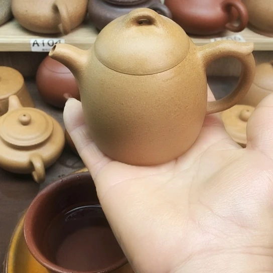 紫砂茶壶黄金段泥秦权180豪升左右