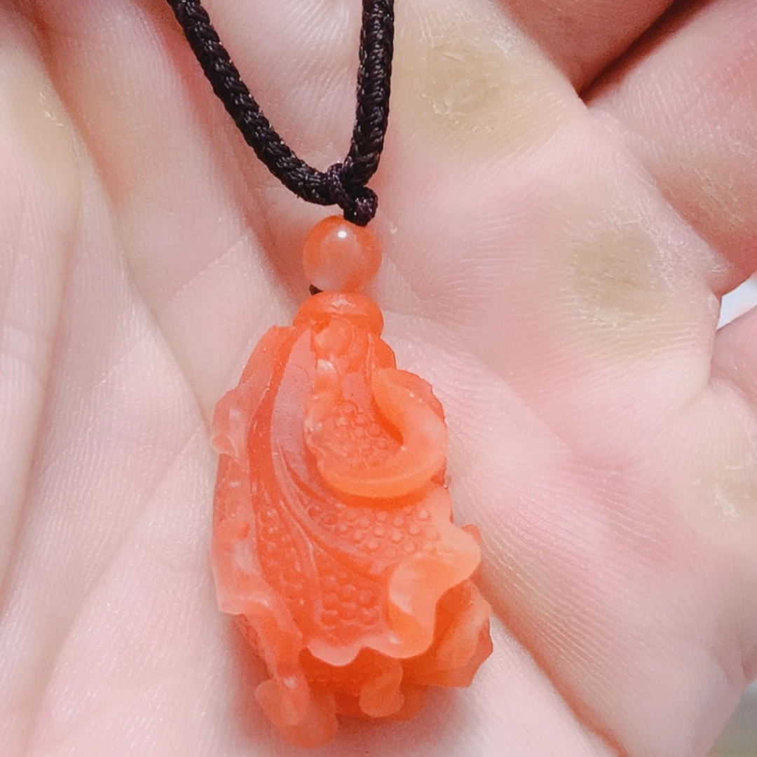 南红玛瑙未镶嵌吊坠(不含链)