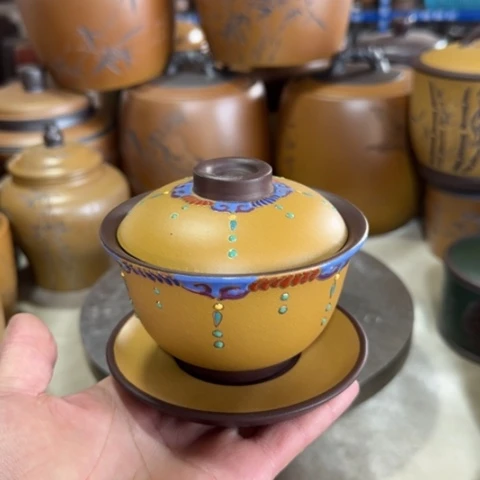 紫砂茶碗。。。。。。。。。