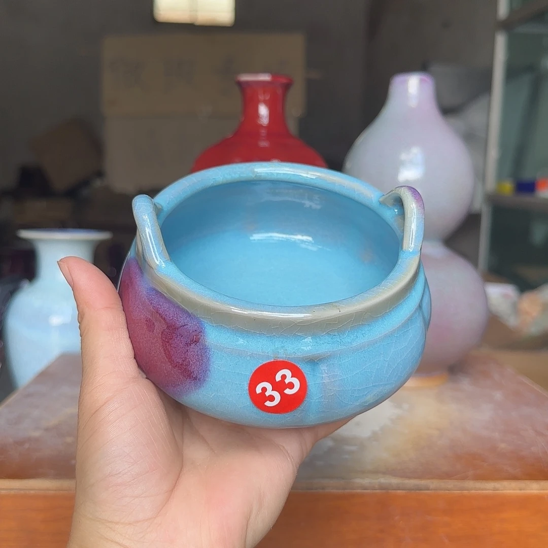 摆件郑家钧瓷摆件微瑕