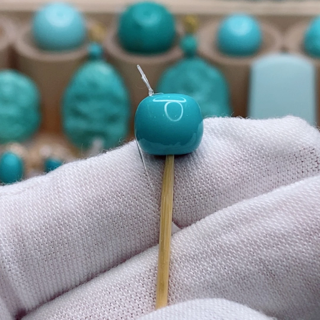 绿松石未镶嵌珠宝奇石9.5mm