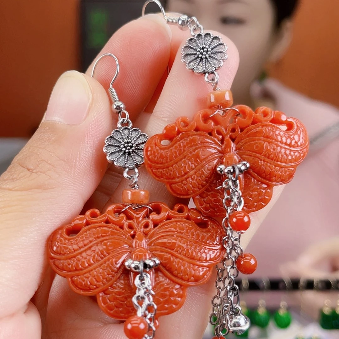 翡翠未镶嵌耳饰饰品